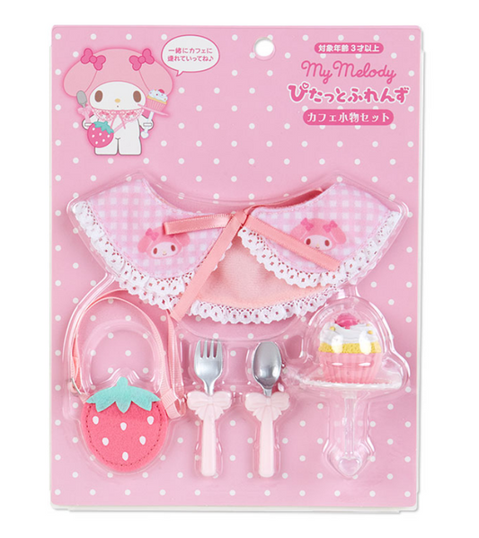 Sanrio Accessories My Melody design for Plush 'Pitatto Friends' M Size ’Cafe' Theme Sanrio Direct from Japan