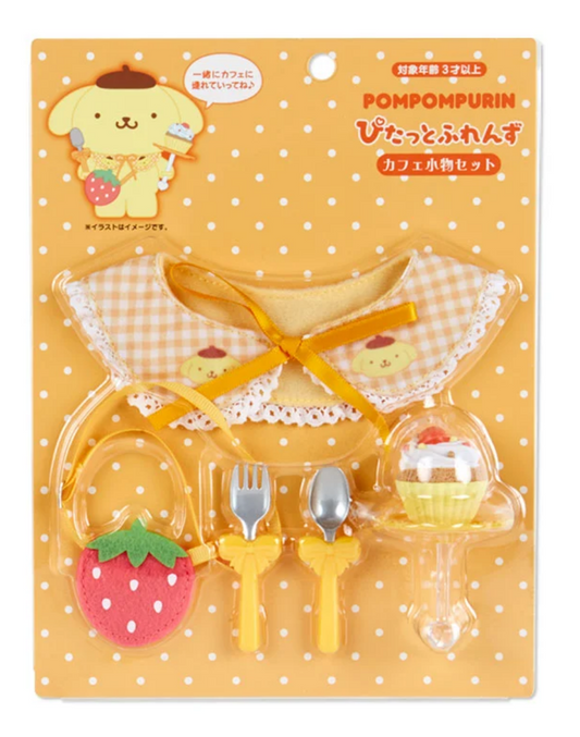 Sanrio Accessories Pom Pom Purin design for Plush 'Pitatto Friends' M Size ’Cafe' Theme Sanrio Direct from Japan