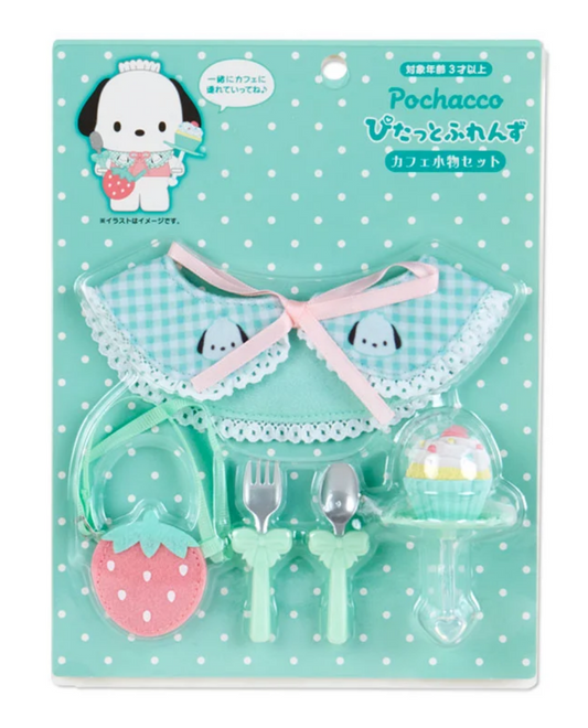 Sanrio Accessories Pochacco design for Plush 'Pitatto Friends' M Size ’Cafe' Theme Sanrio Direct from Japan