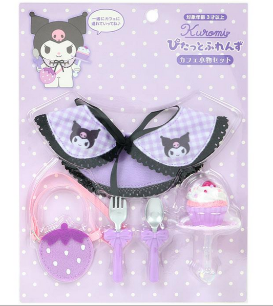 Sanrio Accessories Kuromi design for Plush 'Pitatto Friends' M Size ’Cafe' Theme Sanrio Direct from Japan