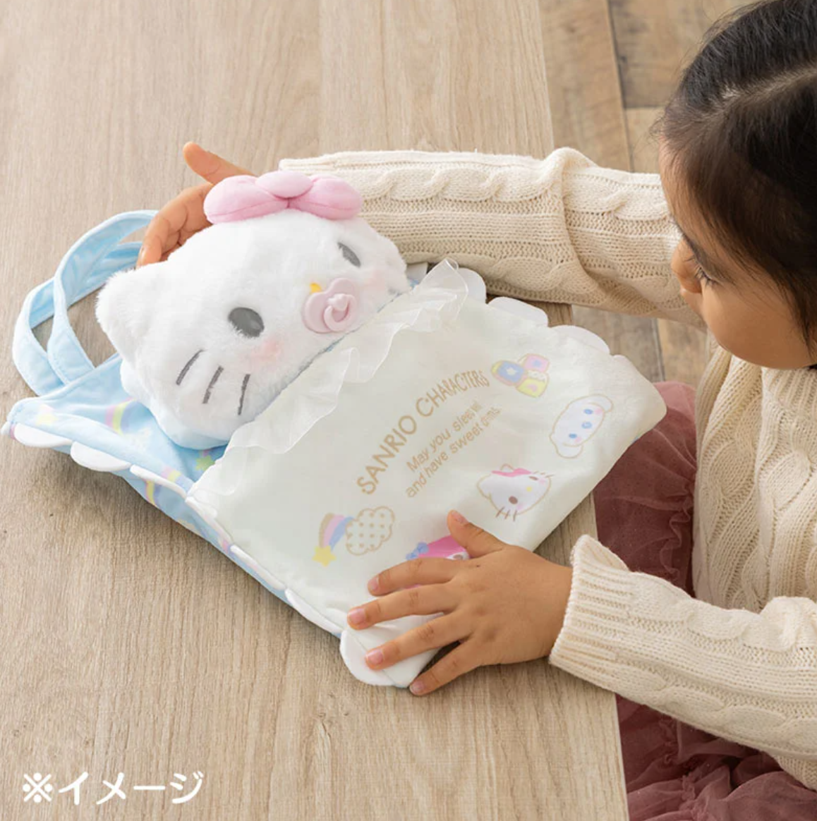 Sanrio Sleep bag and costume for Baby Taking Care Doll Plush Direct from Japan