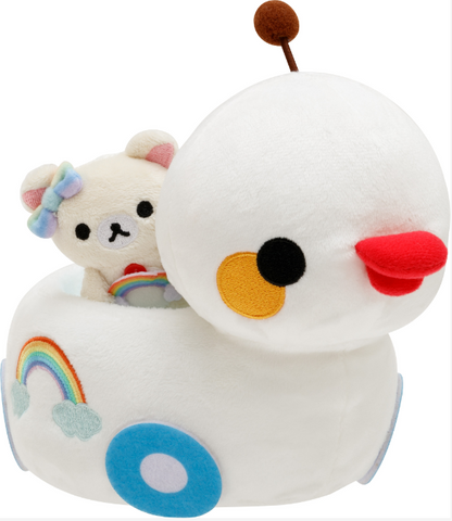 San-X Rilakkuma Korilakkuma Tenori Plush and Duck Car Plush Limited Edition San-X Japan