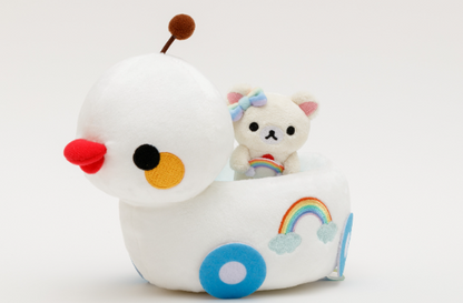 San-X Rilakkuma Korilakkuma Tenori Plush and Duck Car Plush Limited Edition San-X Japan