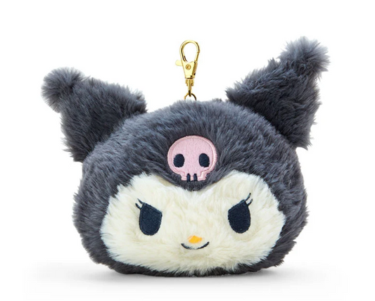 Sanrio Kuromi Face Plush with Card Holder Direct from Japan