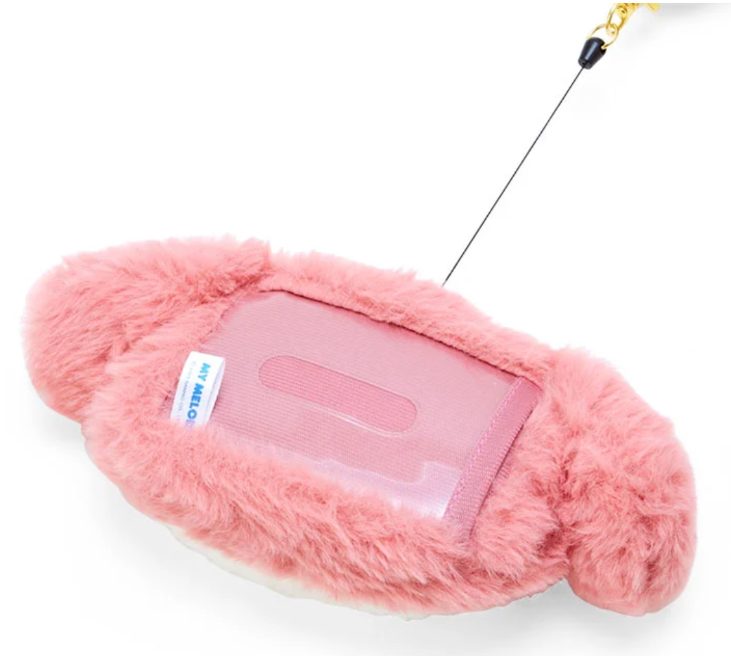 Sanrio My Melody Face Plush with Card Holder Direct from Japan