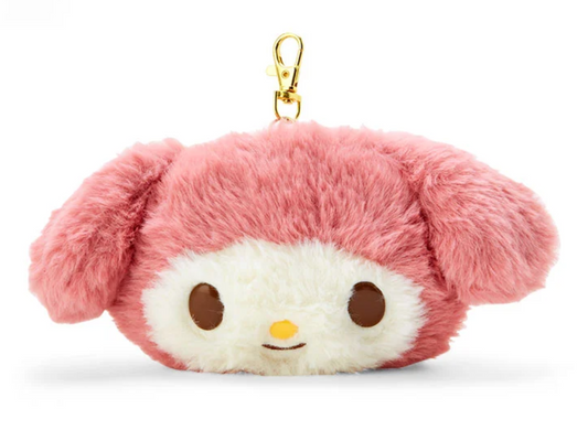 Sanrio My Melody Face Plush with Card Holder Direct from Japan