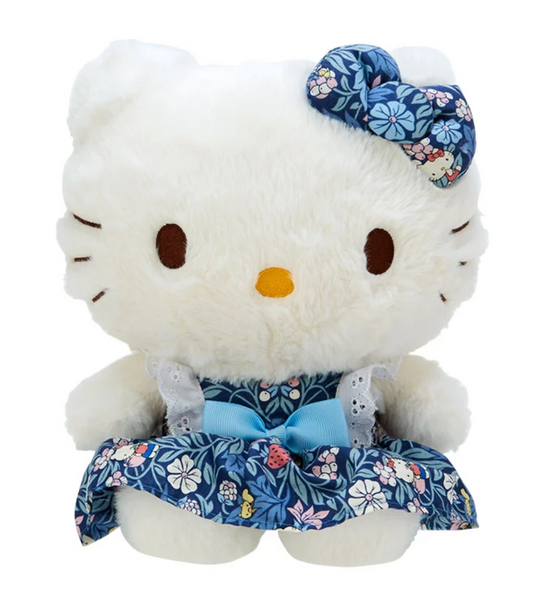 Sanrio Hello Kitty x Liberty Fabrics Collaboration Plush (BL) Height 24cm, approx, Sanrio Direct from Japan