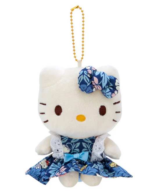 Sanrio Hello Kitty x Liberty Fabrics Collaboration Plush Keychain (BL) Sanrio Direct from Japan