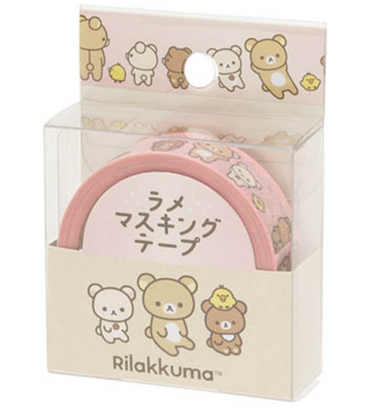 San-X Rilakkuma Basic Rilakkuma Glittery Washi Tape 15mm x 5M San-X Japan