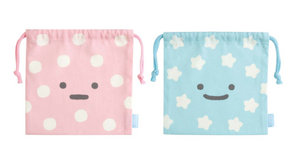 San-X Sumikko gurashi Furoshiki Mini Drawstring Bag from 'Shirokuma's Hometown' Theme San-X Japan