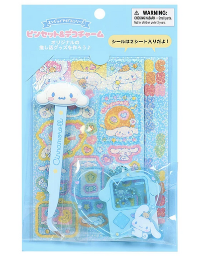 Sanrio Cinnamoroll Decorating Kit Pinset/ Sticker/ Charm Sanrio Japan