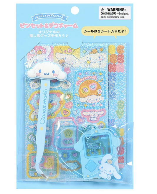 Sanrio Cinnamoroll Decorating Kit Pinset/ Sticker/ Charm Sanrio Japan