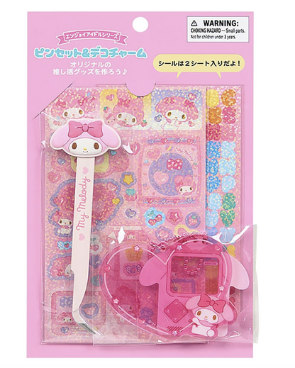Sanrio My Melody Decorating Kit Pinset/ Sticker/ Charm Sanrio Japan