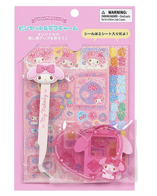 Sanrio My Melody Decorating Kit Pinset/ Sticker/ Charm Sanrio Japan