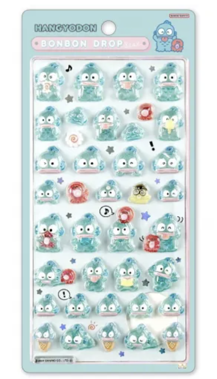 Bonbon Drop Sticker Hangyodon 3D Epoxy Resin Sticker