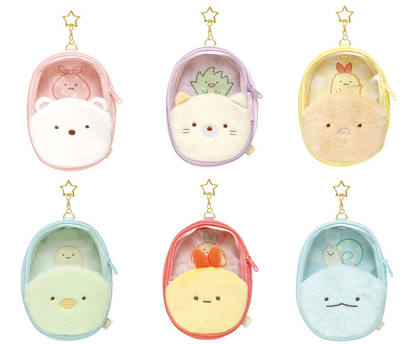 San-X Sumikko gurashi Plush Pouch with keychain From Love! Sumikko! Theme San-X Japan