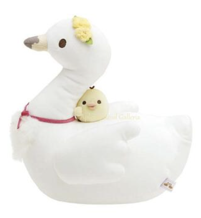 San-X Rilakkuma Swan big plush Height 30cm approx from ''Swan & Golden flowers' theme San-X Japan