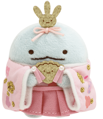 San-X Sumikko gurashi Tenor Plush Set of Sumikko Hinamatsuri Neko/ Tokage ver. limited edition San-X Japan