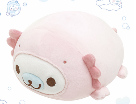 San-X Mamegoma Axolotl Plush M size Super Mochi Touching San-X Japan