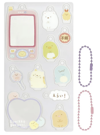 Sumikko gurashi Customize Acrylic Keychain Decoration Parts with ball keychains San-X Japan
