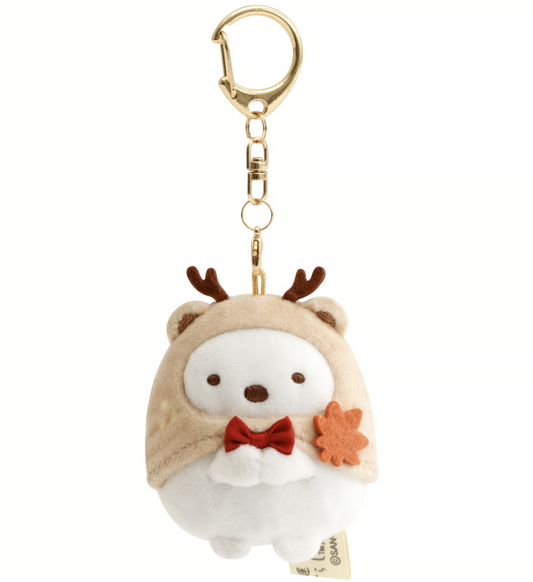San-X Sumikko gurashi Shirokuma Plush Keychain Miyajima Limited Edition from Sumikko gurashi dou Ginkaku-ji San-X Japan