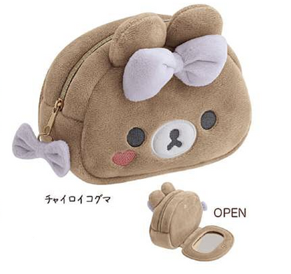 Pre-order! Until 8th Nov! San-X Rilakkuma Plush Case comes with mirror from Makeup Rilakkuma theme San-X Japan