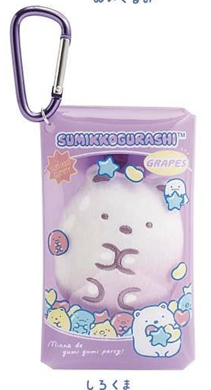 Pre-order! Until 8th Nov! San-X Sumikko gurashi Mini Plush Keychain comes with PVC transparent case from Minna de gumi gumi party! theme San-X Japan