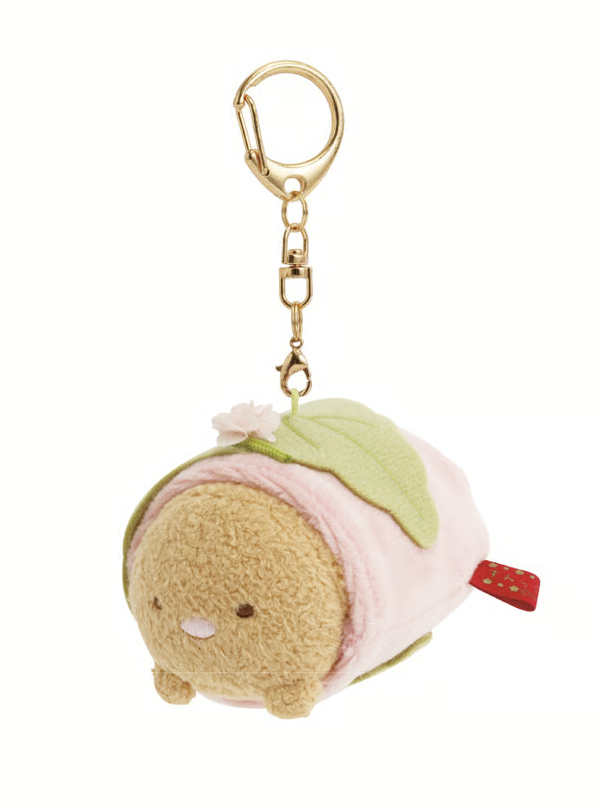San-X Sumikko gurashi Tonkatsu Plush Keychain Wagashi theme Limited Edition Sumikko gurashi dou San-X Japan