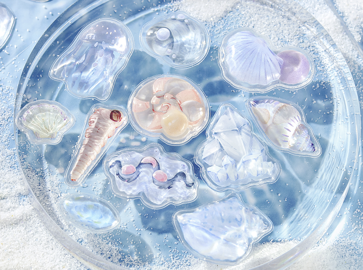 Kyururun 3D Sticker 3styles Fluffy Animals/ Merci/ Marine Life from BGM