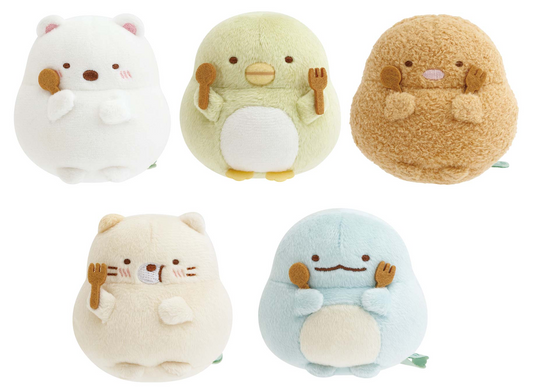 San-X Sumikko gurashi Tenori Plush Tanuki’s Manmaru Restaurant Theme from San-X Japan