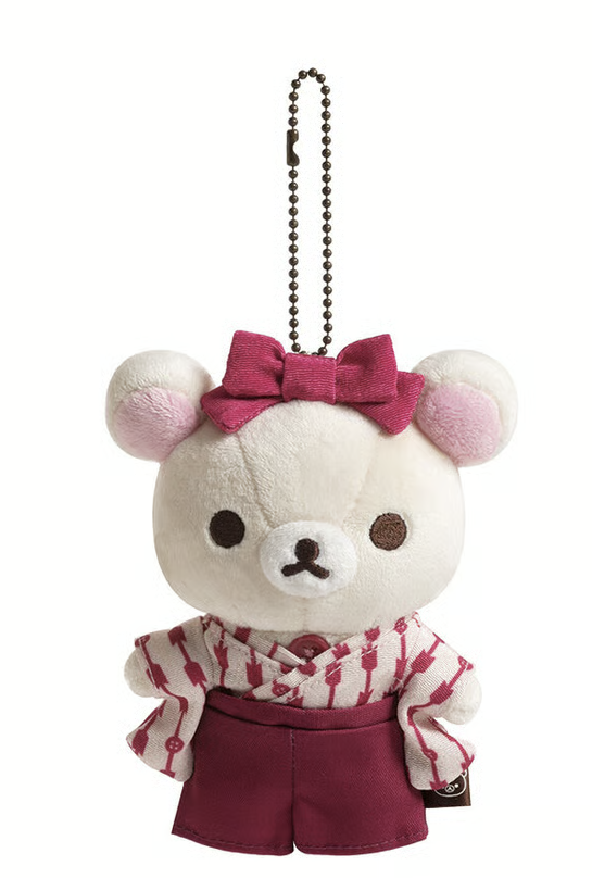 San-X Korilakkuma Plush Keychain Limited Edition Dougo Rilakkuma-no Yu Theme San-X Japan