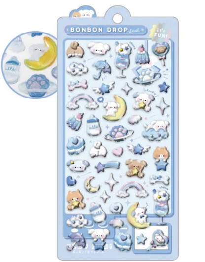 Bonbon Drop Sticker Wan-Wan Bonbon (Doggie) 3D Epoxy Resin Sticker