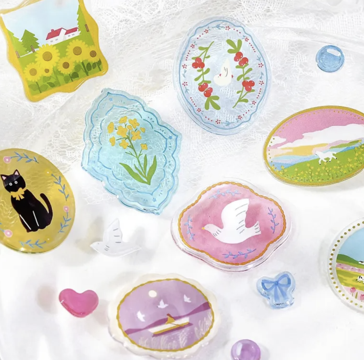 Candy Sticker Colourful Brooch from BGM