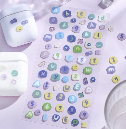 Candy Sticker Alphabets & Numbers from BGM
