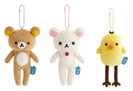 【In stock/ Mid- End of July, 2026! 】San-X Rilakkuma/ Korilakkuma/ Kiroitori Plush Keychain Rilakkuma Lab theme from San-X Japan