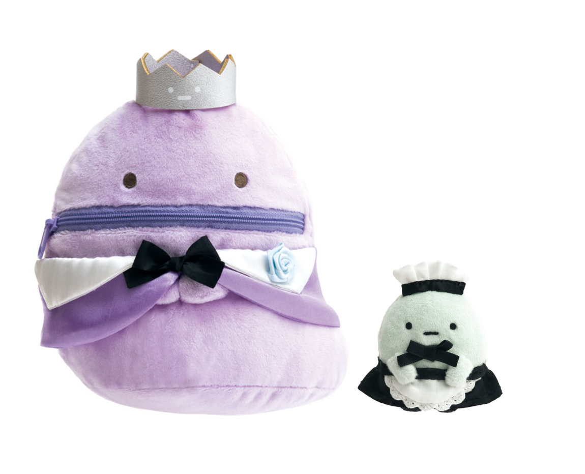 Sumikko gurashi Halloween Plush Set of Obake King and Tapioca (French maid costume) from San-X Japan