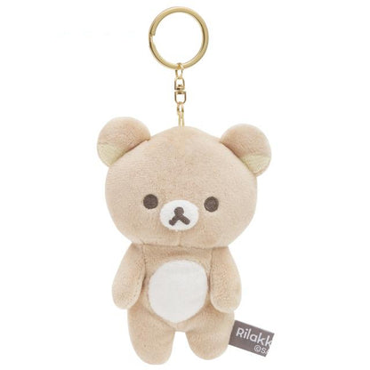 San-X Rilakkuma Plush Keychain  Rilakkuma/ Korilakkuma/ Kiiroitori/ Chairoi koguma from NEW BASIC RILAKKUMA Theme San-X Japan