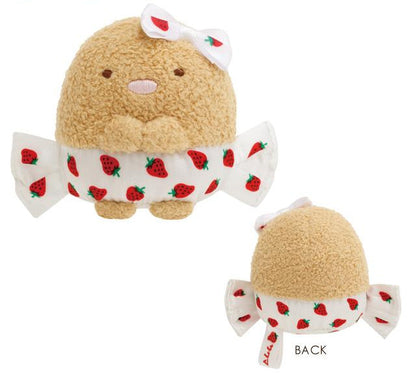 San-X Sumikko gurashi Tenori Plush Ichigo Milk Candy Theme from San-X Japan