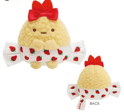 San-X Sumikko gurashi Tenori Plush Ichigo Milk Candy Theme from San-X Japan