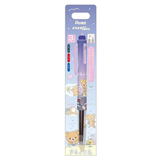 San-X Rilakkuma ENERGEL 3 Colors Pen from'Relax with Rilakkuma at Night' theme San-X Japan