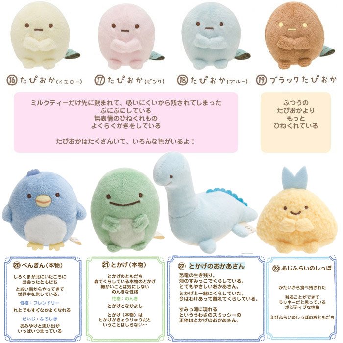 San-X Sumikko gurashi Tenori plush palm size small plush Height ～6cm approx San-X Japan