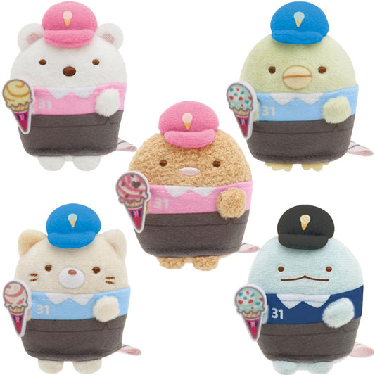 San-X Sumikko gurashi Tenori Plush Shirokuma/ Penguin?/ Tonkatsu/ Neko/ Tokage Sumikko Baskin Robbins theme from San-X Japan
