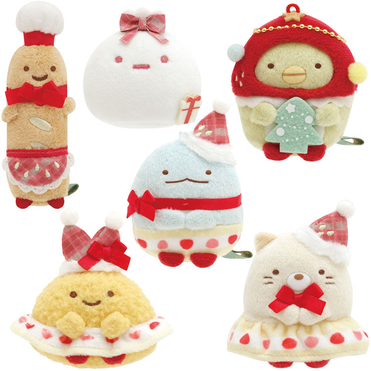 San-X Sumikko gurashi Tenori Plush Strawberry Christmas Theme 2023 San-X Japan