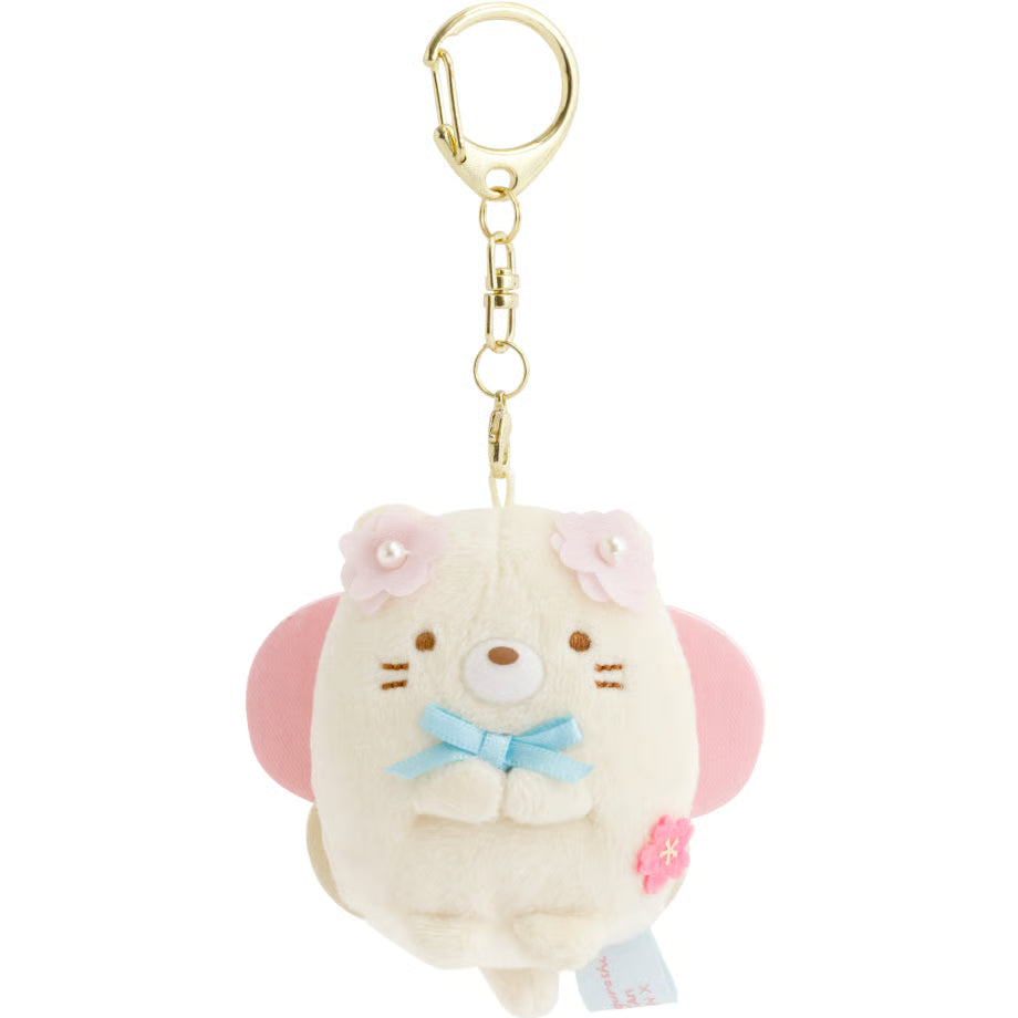Sumikko gurashi Neko Sakura Fairy Plush Keychain Limited edition from San-X Japan