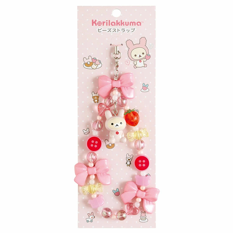 San-X Korilakkuma Usagi Beads Strap Korilakkuma Ippai theme from San-X Japan