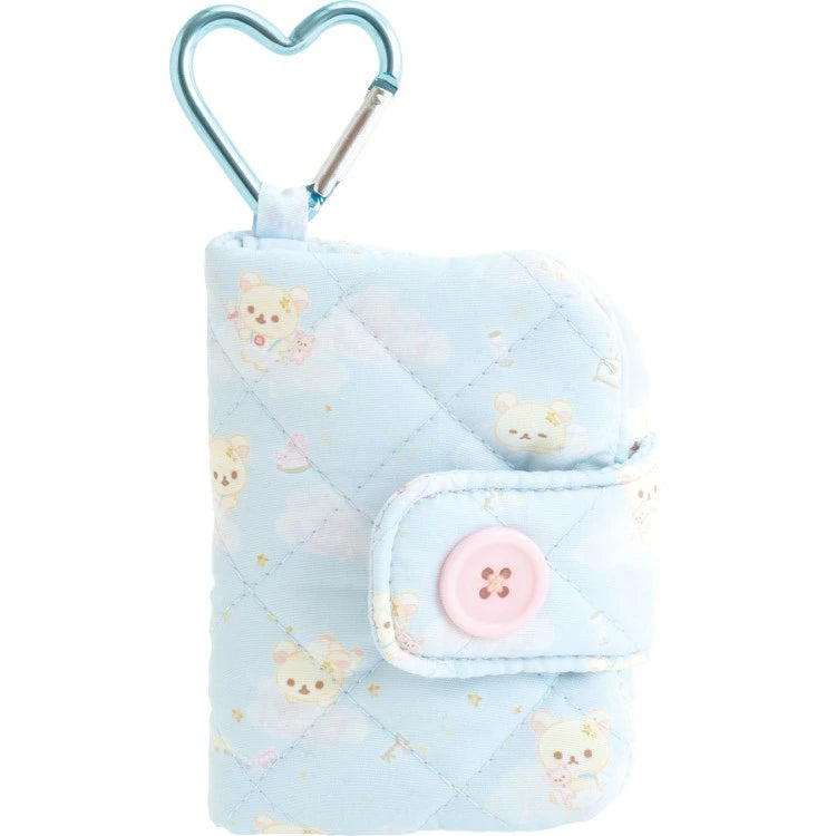 San-X Korilakkuma Angel Mini Wallet w/Carabiner keychain Korilakkuma Ippai theme from San-X Japan