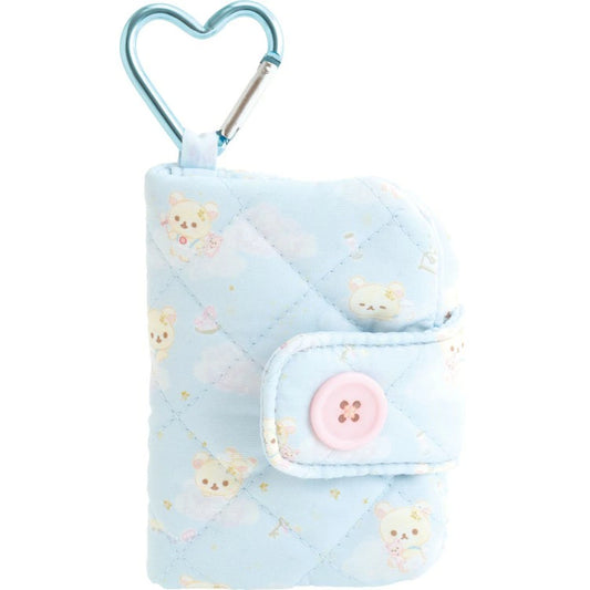 San-X Korilakkuma Angel Mini Wallet w/Carabiner keychain Korilakkuma Ippai theme from San-X Japan