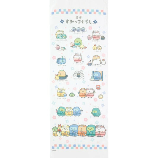 San-X Sumikko gurashi Tenugui (Towel) Design B, Ninja theme from San-X Japan