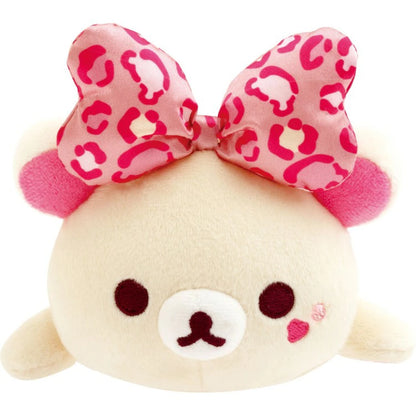San-X Korilakkuma Leopard Print Ribbon Plush Pencil Case Pouch Korilakkuma Ippai theme from San-X Japan