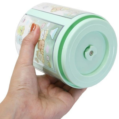 San-X Sumikko gurashi Rotating Pen Organizer Desktop Pen stand Sumikko Inu-gokko theme Green from San-X Japan